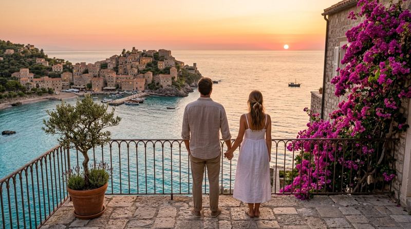 Tramonto dalla terrazza