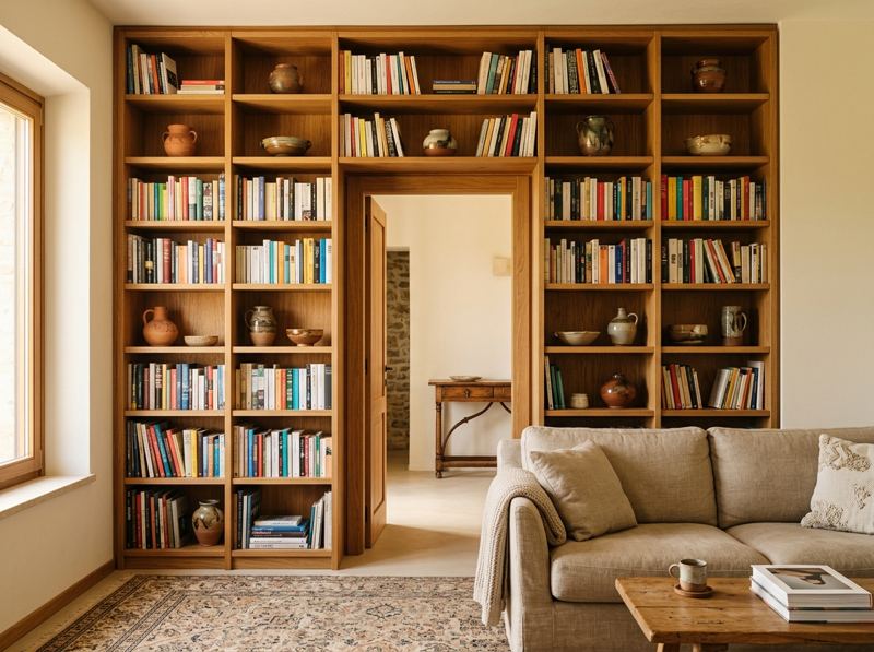 Libreria intorno alla porta