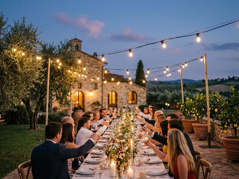 Cena di compleanno in giardino