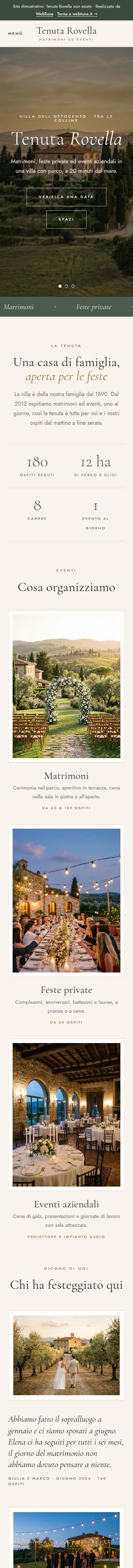 Tenuta Rovella da telefono